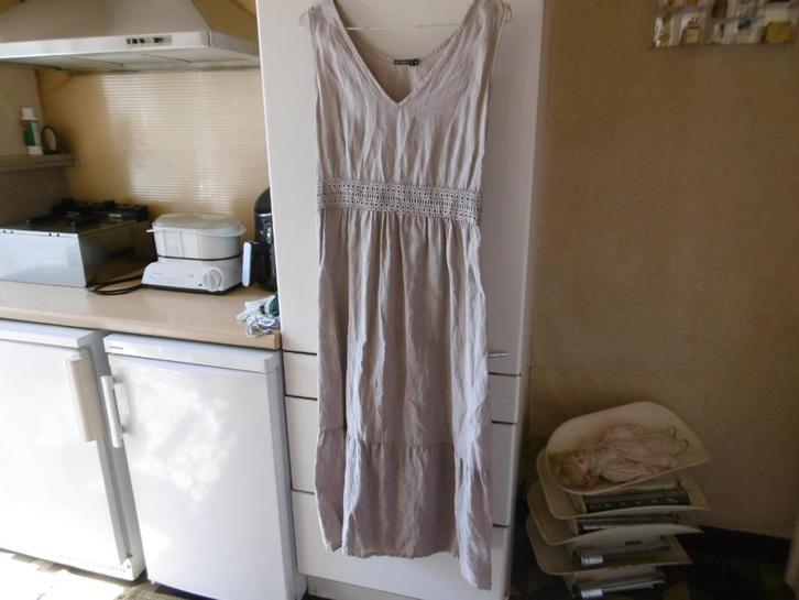 kledij dames jurk 100%linnen, inspired by veritas maat XL, Kleding | Dames, Jurken, Zo goed als nieuw, Maat 46/48 (XL) of groter