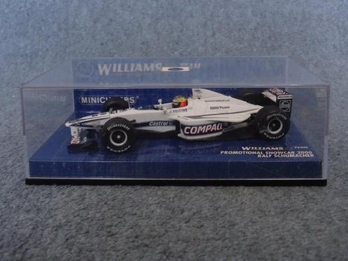 F1 BMW Williams 2000 showcar Schumacher Minichamps 1:43 OVP, Hobby en Vrije tijd, Modelauto's | 1:43, Gebruikt, Auto, MiniChamps