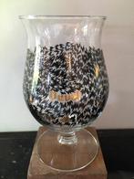 DUVEL glas Eley Kishimoto scheef glas !, Ophalen of Verzenden, Gebruikt, Glas of Glazen, Duvel
