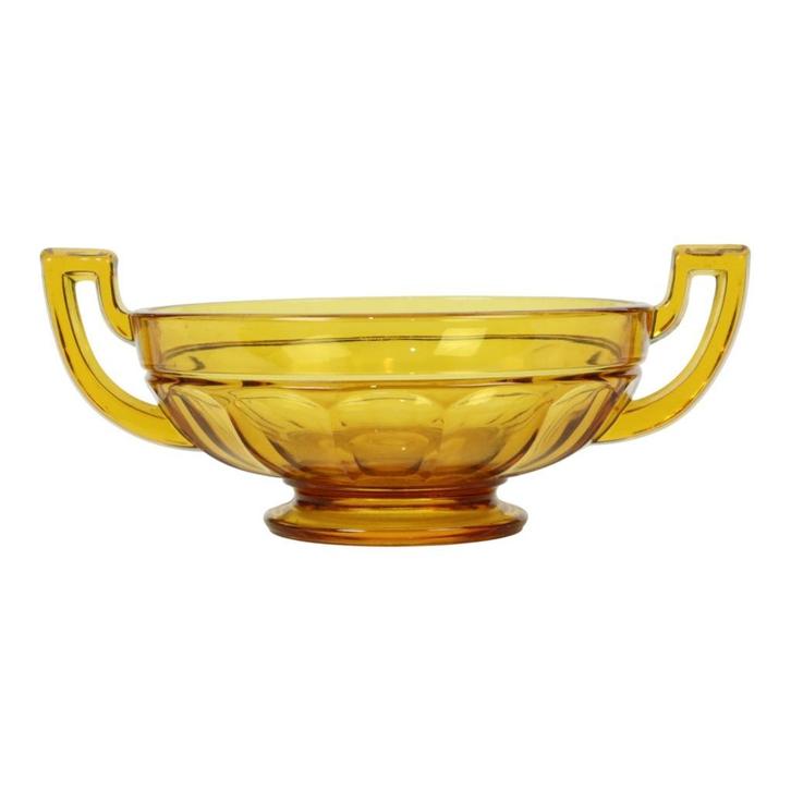 Kleine Art Deco Fruitschaal Noémie Luxval Val Saint Lambert, Antiek en Kunst, Antiek | Glaswerk en Kristal, Ophalen of Verzenden