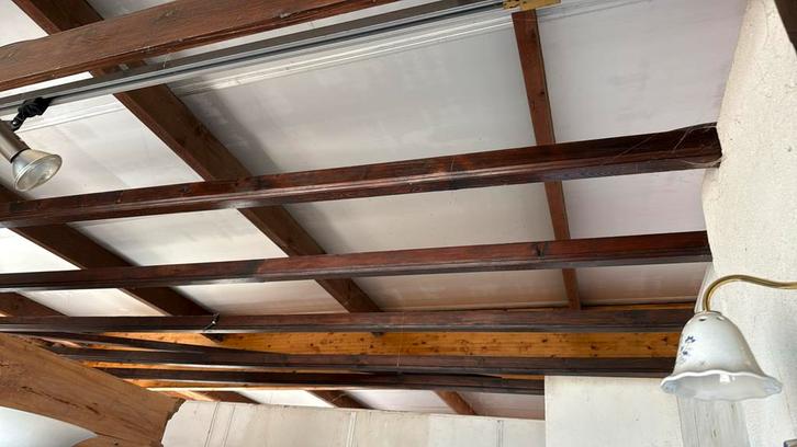 Eiken kinderbalken 4m87 H8cm B5cm, Doe-het-zelf en Bouw, Gereedschap | Overige machines, Ophalen