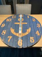 Grote houten klok . Diameter 90 cm. Nieuw, Huis en Inrichting, Woonaccessoires | Klokken, Ophalen, Nieuw