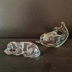 Labrador en dolfijntje glas en kristal, Ophalen of Verzenden, Zo goed als nieuw