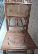 4 vintage stoelen, Ophalen, Gebruikt, Riet of Rotan