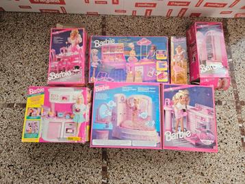 Set van 7 lege Barbie-dozen  beschikbaar voor biedingen
