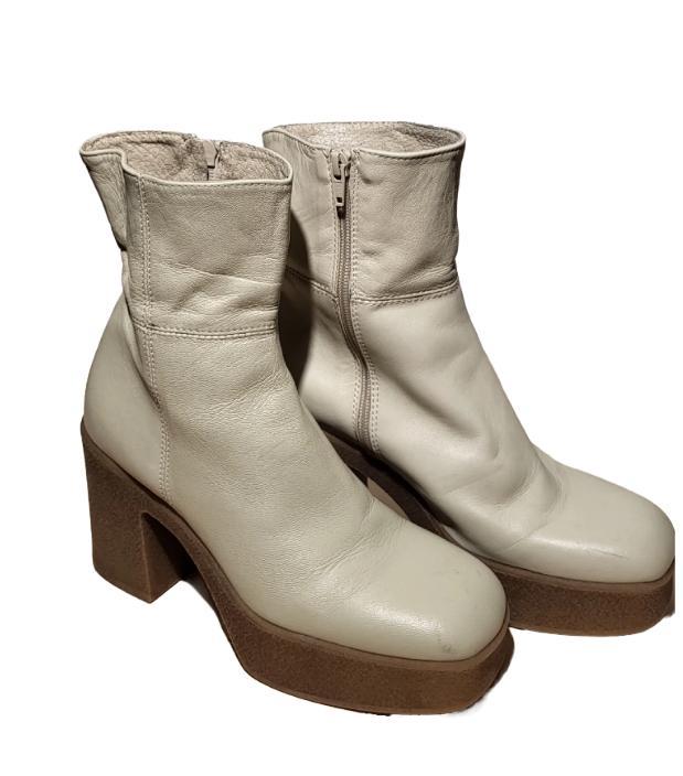 Sweet Lemon, Kleding | Dames, Schoenen, Zo goed als nieuw, Lage of Enkellaarzen, Beige, Ophalen