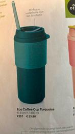 Eco coffee cup turquoise