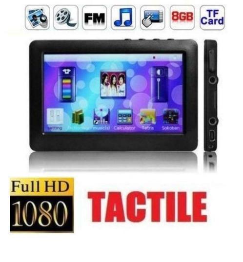 MP3 MP4 MP5 8 GB Full HD 4,3" aanraakspeler, Audio, Tv en Foto, Mp4-spelers, Nieuw, 2 tot 10 GB, Overige merken, Met radio, Ophalen of Verzenden
