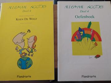 Allemaal nootjes deel 4, zang-en oefenboek, quasi nieuw, beschikbaar voor biedingen
