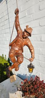 Massief hout  hanglamp met Alpenbergbeklimmer, Ophalen