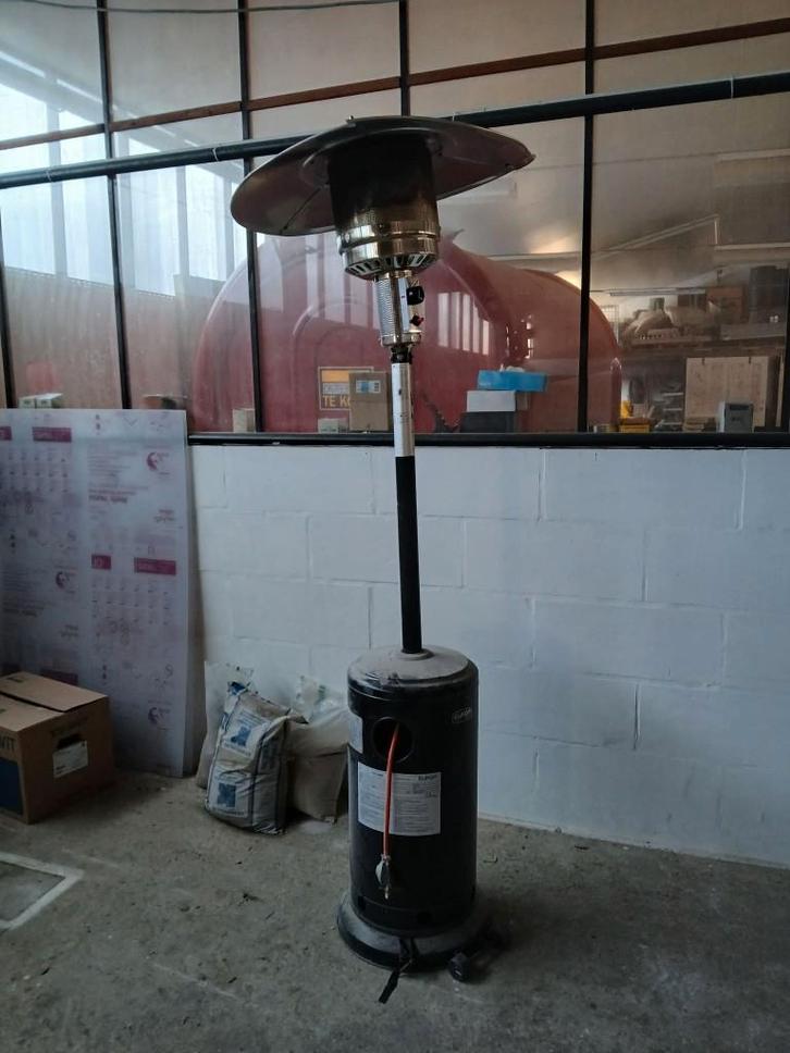 Terrasverwarmer op gas EUROM – 14 kW – €60, Tuin en Terras, Terrasverwarmers, Gebruikt, Gas, Parasol, Ophalen of Verzenden