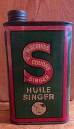 BIDON D' HUILE SINGER, Collections, Marques & Objets publicitaires, Enlèvement, Utilisé, Emballage