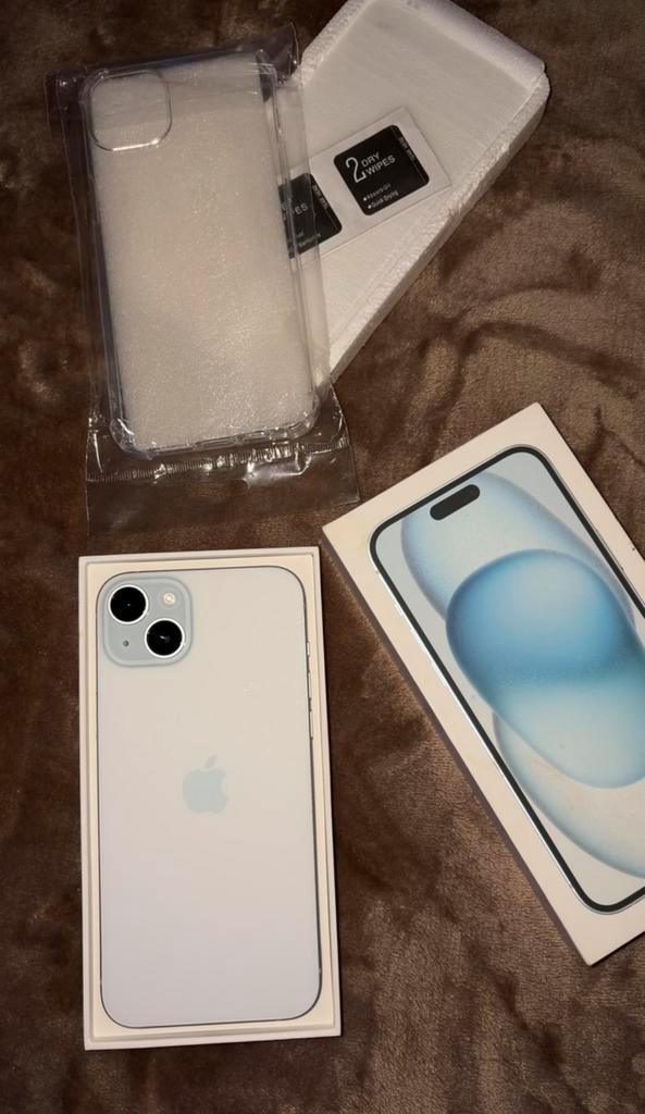 iPhone 15 Plus 128 Go – bleu clair, Télécoms, Téléphonie mobile | Apple iPhone, Comme neuf, iPhone 15 Plus, Bleu, Enlèvement