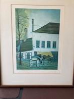 Martin Neirynck - kunstdruk "Rust aan het begijnhof" - 1980, Ophalen