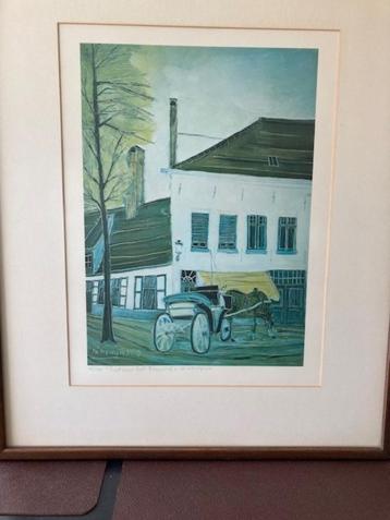 Martin Neirynck - kunstdruk "Rust aan het begijnhof" - 1980 beschikbaar voor biedingen