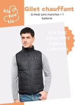 Gilet chauffant sans manches noir, Taille 52/54 (L), Enlèvement, Autres, Porté