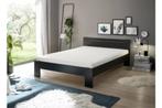 Lit 120 ou 140 avec le matelas confortable en mousse froide, Verzenden, Zwart, Nieuw, Twijfelaar