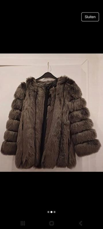 Faux fur nep bontjas  beschikbaar voor biedingen