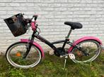 Meisjesfiets met mandje, poot en versnellingen, Fietsen en Brommers, Ophalen, 22 inch, Versnellingen
