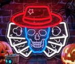 LED lamp neon stijl Skull Poker (36x30cm), Verzamelen, Merken en Reclamevoorwerpen, Ophalen of Verzenden, Nieuw