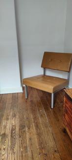 Vintage lederen fauteuils met chroom onderstel, Antiquités & Art, Enlèvement