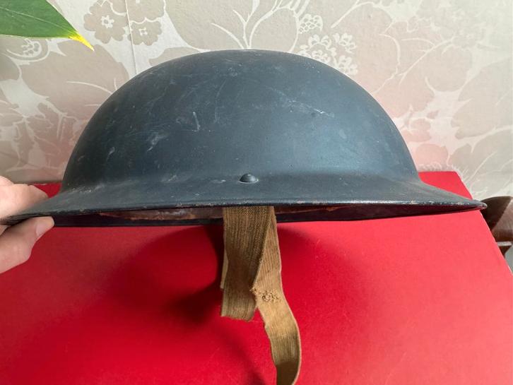 Stalen HELM Blauw - ABL (Belgisch Leger)   uit  1949, Verzamelen, Militaria | Algemeen, Landmacht, Helm of Baret, Ophalen of Verzenden