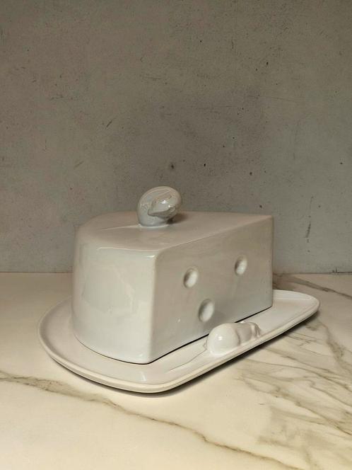 vintage kaasstolp, Huis en Inrichting, Keuken | Servies, Zo goed als nieuw, Schaal of Schalen, Effen, Keramiek, Ophalen of Verzenden