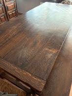 Massief eiken tafel218 cm lengte  ,85 breedte, Ophalen, Gebruikt