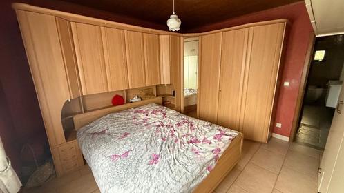 Slaapkamer met 2 persoons bed en hoekkast, Huis en Inrichting, Slaapkamer | Complete slaapkamers, Gebruikt, Tweepersoons, Ophalen