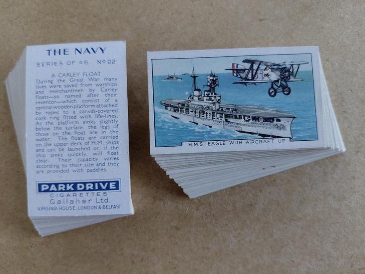 The Navy complete set 48 chromos Engelse Marine 1937, Verzamelen, Militaria | Algemeen, Marine, Overige typen, Ophalen of Verzenden