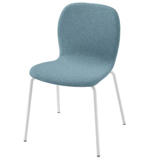 Keukenstoel IKEA, Huis en Inrichting, Stoelen, Zo goed als nieuw, Twee, Metaal, Stof, Blauw, Ophalen