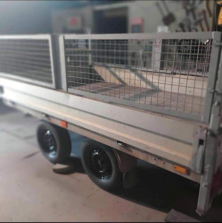 Aluminium aanhangwagen van draadgaas, Auto diversen, Aanhangers en Bagagewagens, Zo goed als nieuw, Ophalen