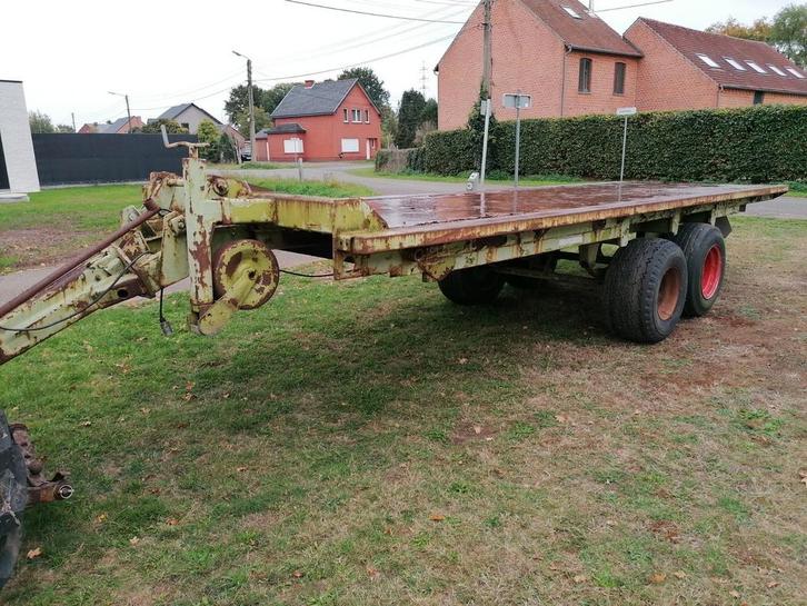 Platte wagen, balen, paloxwagen 7mx2m., Zakelijke goederen, Landbouw | Werktuigen, Akkerbouw, Bollenteelt, Fruitteelt, Serretuinbouw
