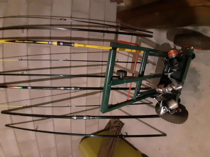 Strandhengels met molens, Watersport en Boten, Hengelsport | Zeevissen, Complete set, Ophalen