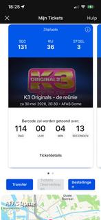 Billet K3 Originals le 30 mai, Tickets & Billets, Deux personnes, Mai
