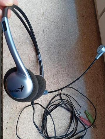 Casque stéréo pour PC ou gaming GENIUS, Enlèvement ou Envoi, GENIUS, Comme neuf, Microphone repliable