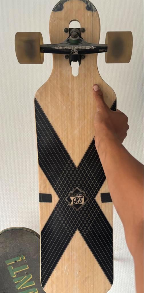 Skateboard en/of longboard, Sport en Fitness, Skateboarden, Zo goed als nieuw, Skateboard, Longboard, Ophalen