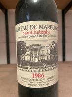Fles Château de Marbuzet Saint-Estèphe 1986, Enlèvement ou Envoi, Pleine, Comme neuf, Vin rouge