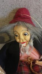 Toneelpop marionet clown van wolfgang gerstenberg handmade, Utilisé, Enlèvement ou Envoi