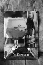 Geemailleerde bier reclameplaat, Verzamelen, Reclamebord, Plaat of Schild, Zo goed als nieuw, Ophalen, De Koninck