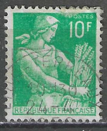 Frankrijk 1957/1959 - Yvert 1115A - Type Moissonneuse (ST), Envoi, Affranchi