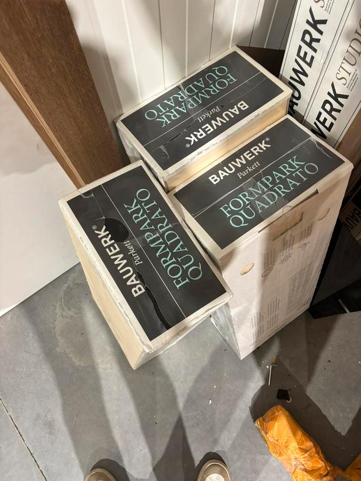 Parket halfmassief, Doe-het-zelf en Bouw, Vloerdelen en Plavuizen, Zo goed als nieuw, Parket, Ophalen