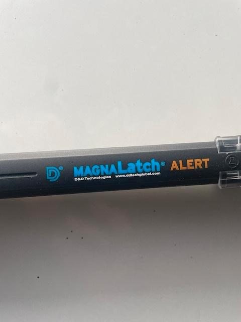 Poortslot (kindveilig poortslot) met alarm D&D technologies, Tuin en Terras, Tuinpoorten, Zo goed als nieuw, Draaipoort, Aluminium