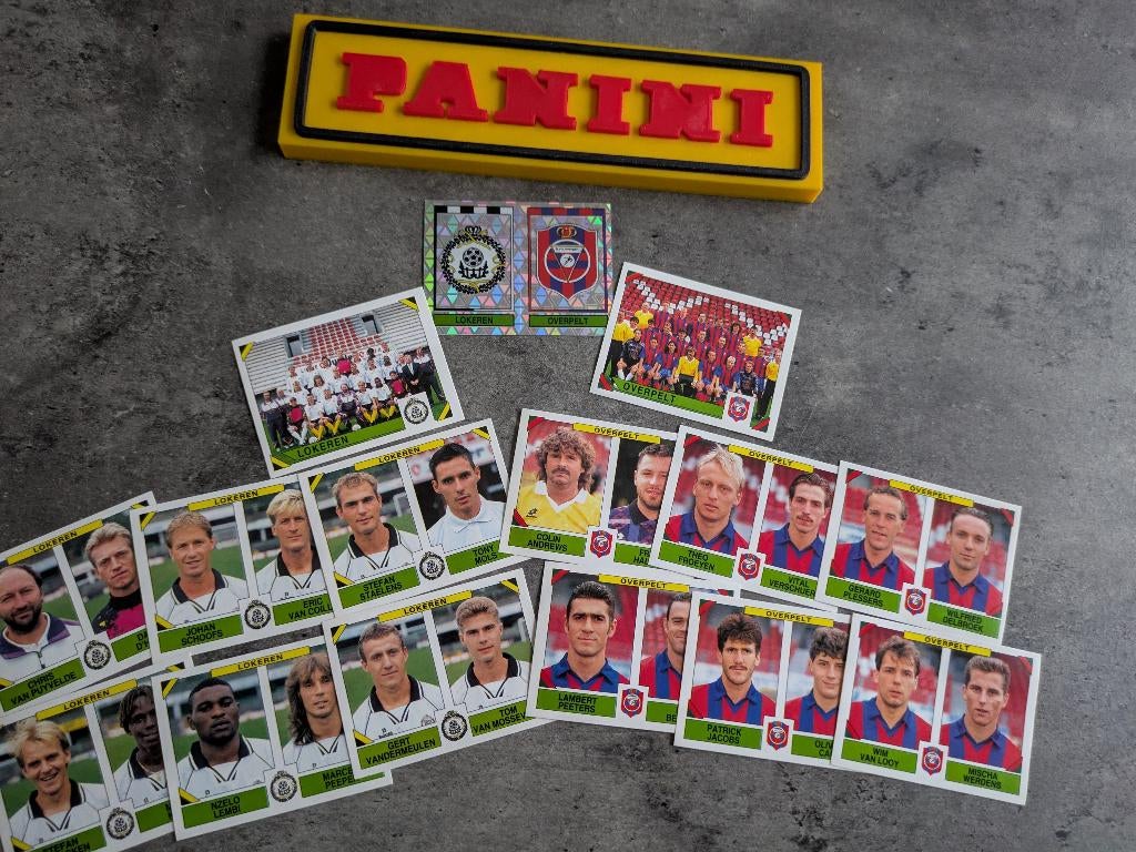 LOT DE 15 AUTOCOLLANTS PANINI FOOTBALL 95 LOKEREN/OVERPELT, Hobby & Loisirs créatifs, Autocollants & Images, Neuf, Enlèvement ou Envoi