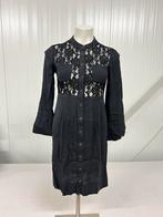 Robe boutonnée dentelle florale DKNY Donna Karan New York, Comme neuf, Taille 36 (S), Noir, Enlèvement ou Envoi