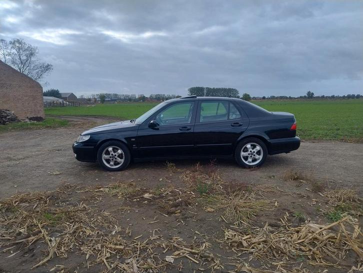 Mooie Saab 9.5 MK1 2.0T Benzine Automaat Jet Black, Auto's, Saab, Particulier, Saab 9-5, Adaptieve lichten, Airbags, Airconditioning