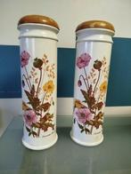 SET VAN 2 OUDE GROTE KERAMISCHE BLOEMPOTTEN VOOR DE KEUKEN, Verzenden