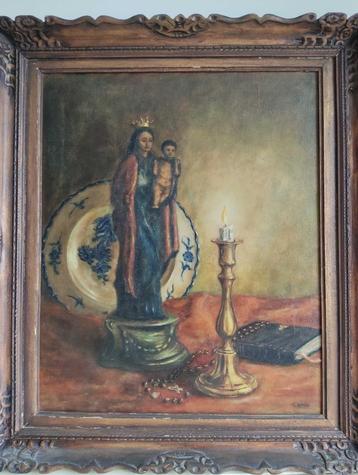 Schilderij op doek: Madonna met kindje Jezus beschikbaar voor biedingen