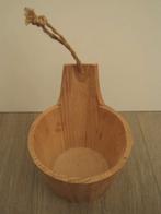 Houten bakje voor badkamer - bloempotje, Ophalen of Verzenden, Gebruikt