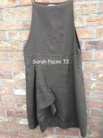 Sarah Pacini bruine overgooierjurk T2 (38/40), Kleding | Dames, Jurken, Ophalen of Verzenden, Gedragen, Maat 38/40 (M), Bruin